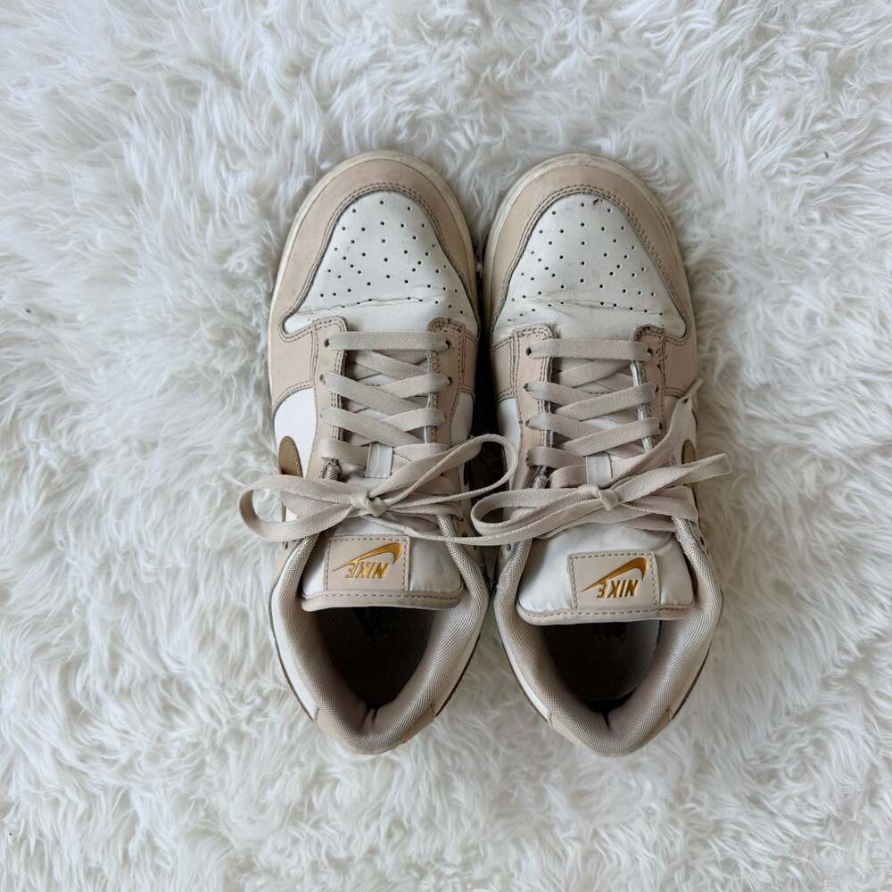 Nike Dunk Low Phantom Metallic Gold Women's Sneakers (DX5930-001)